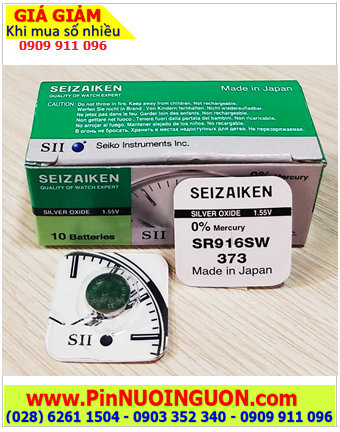 Seizaiken SR916SW, Pin đồng hồ 1.55v Seizaiken SR916SW Pin 373 (Xuất xứ Nhật)